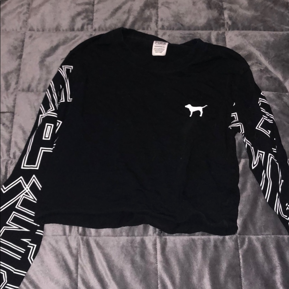 Pink cropped long sleeve